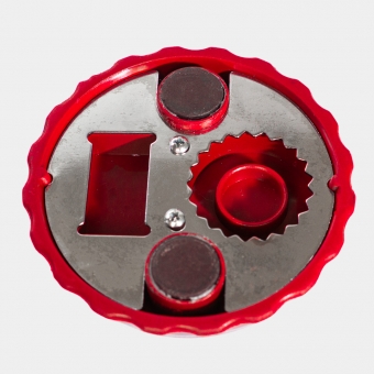 ABRIDOR DE GARRAFAS VERMELHO COM IMÃ